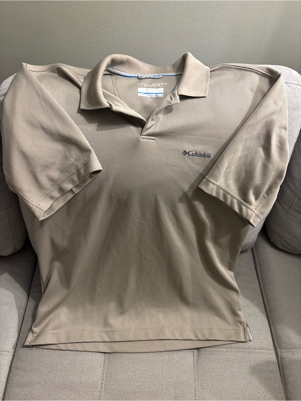 Columbia Men's Light Beige Performance Polo